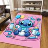 1pc Stitch Pattern Area Rug Soft Flannel Floor Mat for Living Room,Office,Bedroom and Carpet