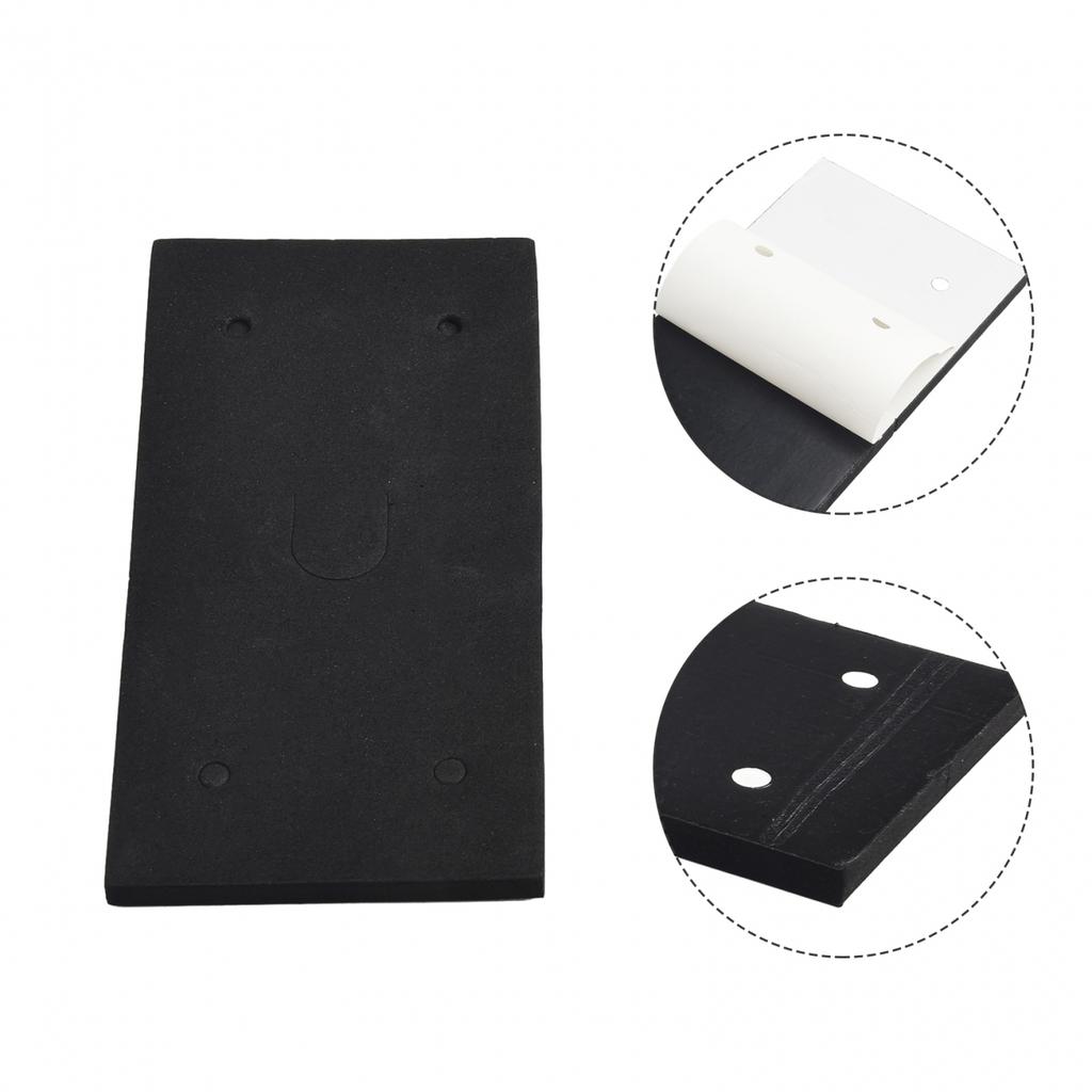 Sander Back Pads Foam 18.5x9.3x0.8cm Black Easy Installation