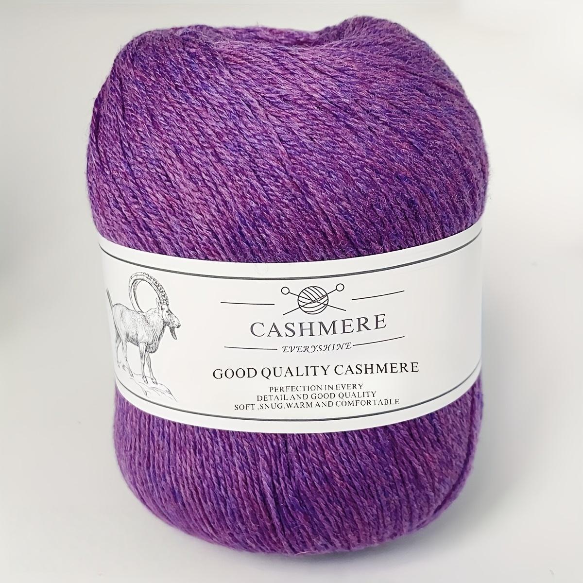 

Пряжа премиум-кашемира для вязания спицами и крючком – 50 г/1,76 унции, 320 м/350 ярдов, ультрамягкая тонкая шерсть ручной работы (Спицы 1,5-2,5 мм) Свитера DIY-поделки