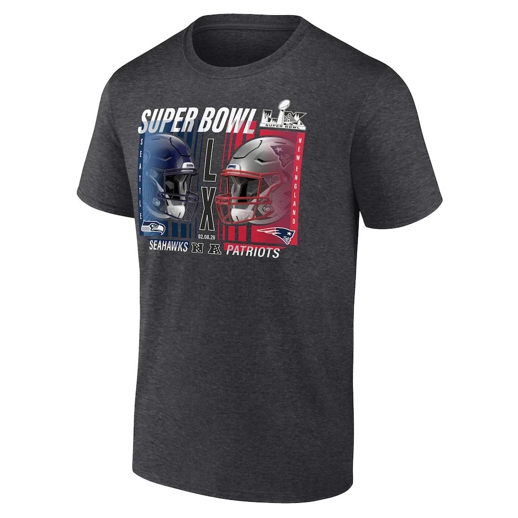 

Patriot vs. Seahawk Super 1Bowl LX Final Battle Dueling T-Shirt Unisex S-5XL S