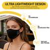 Reusable Cotton Face Mask for Women & Men | Breathable Dust Proof Mask | Anti Pollution & Smog Protection | Soft Lightweight Washable Mask with Ela