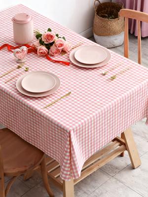 French Minimalist Valentine's Day Checkered Tablecloth Restaurant Kitchen Picnic Wedding Decoration Tablecloth