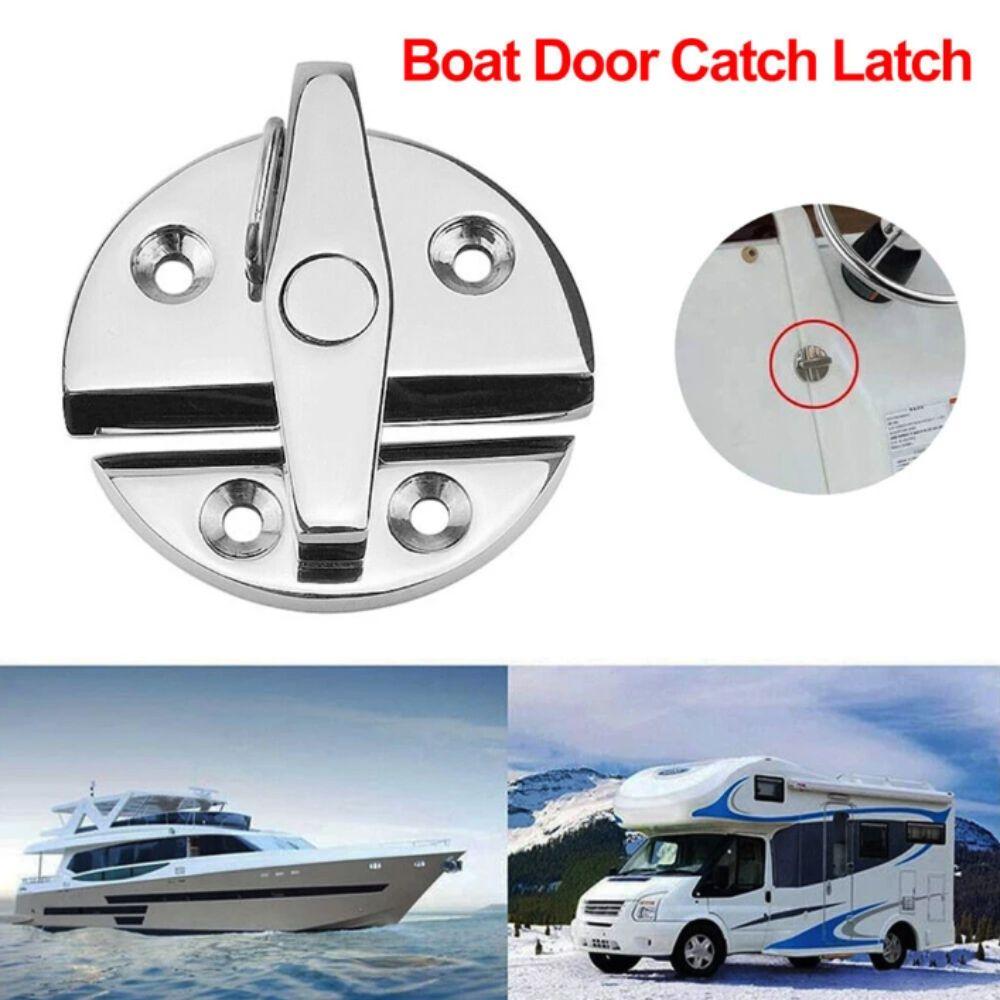 180 Degree Rotation Round Catch Lock Round Shape Marine Hardware Accessories  Marine Doors