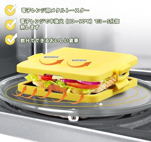 Mini Pancake Maker, Sandwich Maker, Half Hot Sandwich Maker [2026 New Model] Microwave Safe, Toaster/Fried Egg, Double-Sided Flat Pan, Perfect for Cam