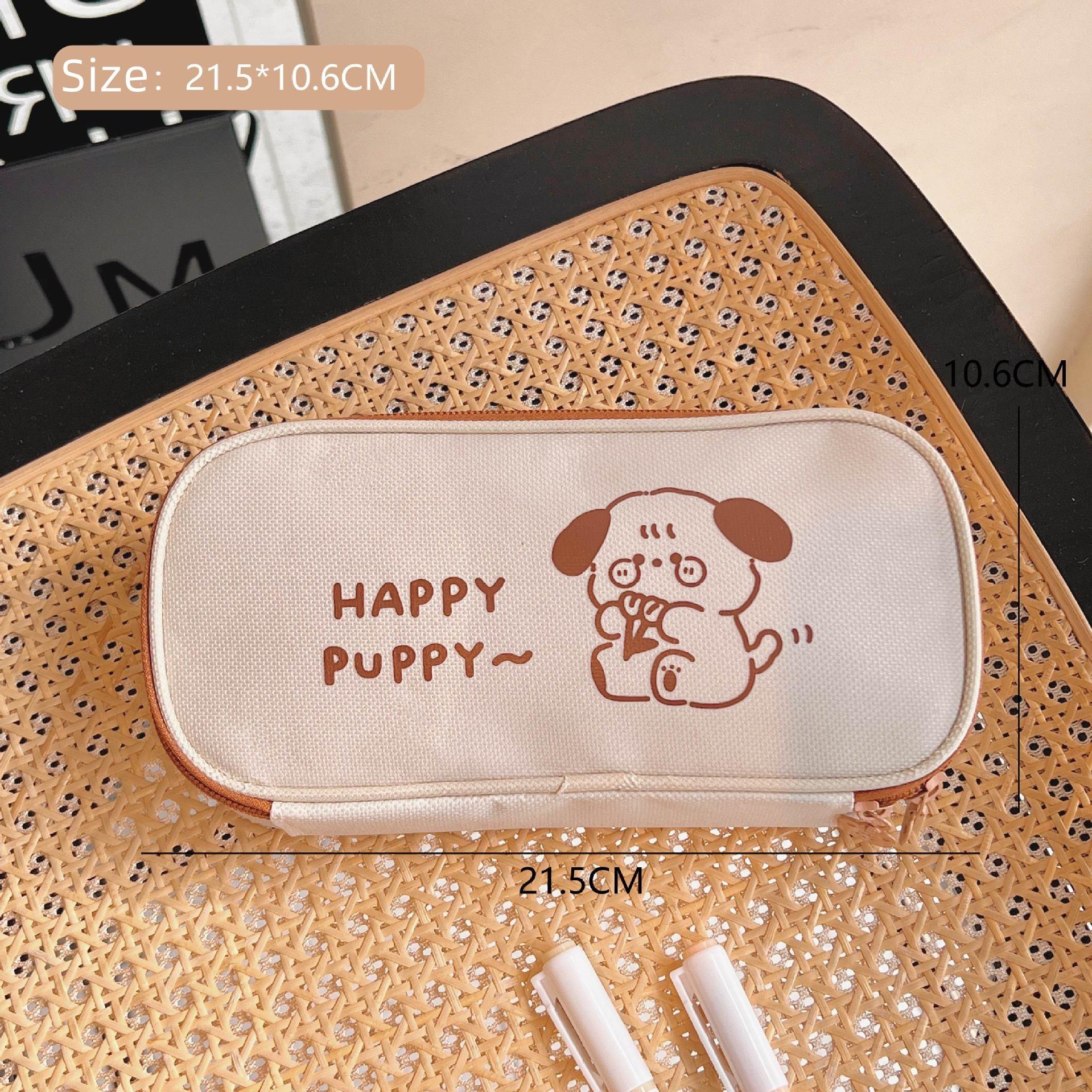

Kawaii Canvas Pencil Case for Girls Boys Cartoon Bear Pencilcase Bag Pencil Box Pouch Canvas Gift