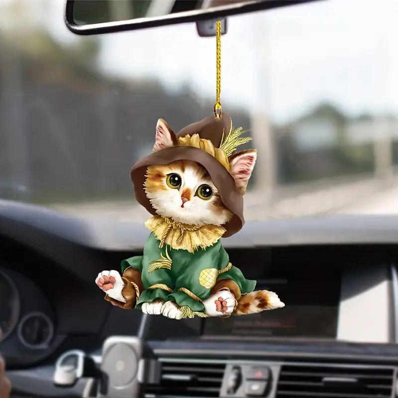 

Рождественское акриловое восхитительное кошачье дерево, подвесное украшение для праздничных акцентов, для автомобиля 1