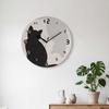 Clock Decorative Acrylic Wall Ornament Home Decoration for Kids Room, Kitchen, Office,