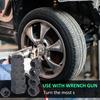 11Pcs Impact Bolt Nut Remover Set Nut Extractor Twist Socket 9-19MM Locking Wheel Metric