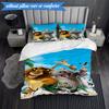 Penguins dventure 3pcs K-pop music group Bedding set,Ideal for Bedroom, Dormitory,Including Duvet Cover And 2pcs Pillowcases,Fan gifts