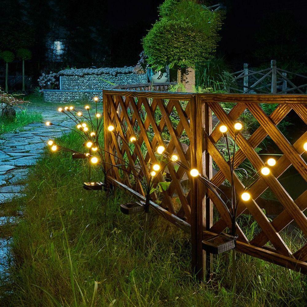 Led Solar Firefly Lights Waterproof Lawn Lamp Powered Solar Lamp  Courtyard