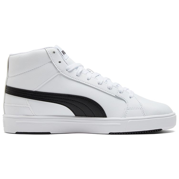 Puma Serve Pro Lite Mid White Black Unisex Sneakers Team-Gold 382095-01