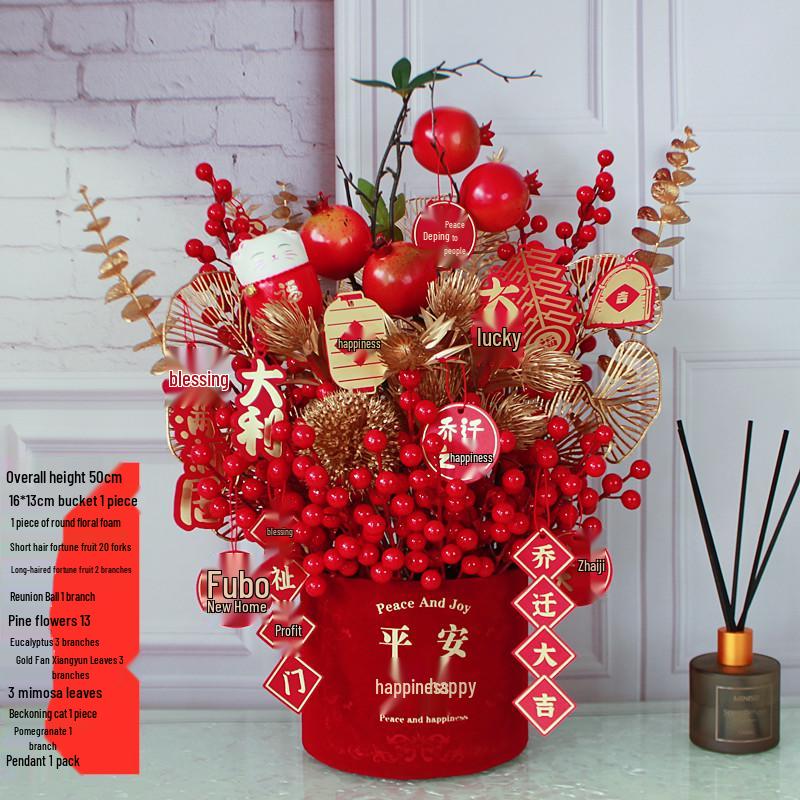 Fortune Flower Bucket: Home & Wedding Décor, Housewarming & Newlywed Gift