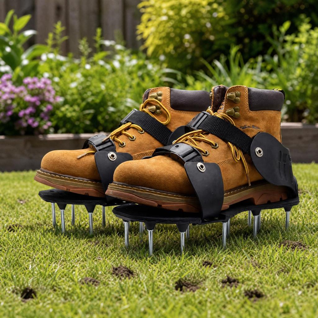 Garden Aeration Spikes for Shoes, Yard Grass Tool for Aeration, Shoes Not Included