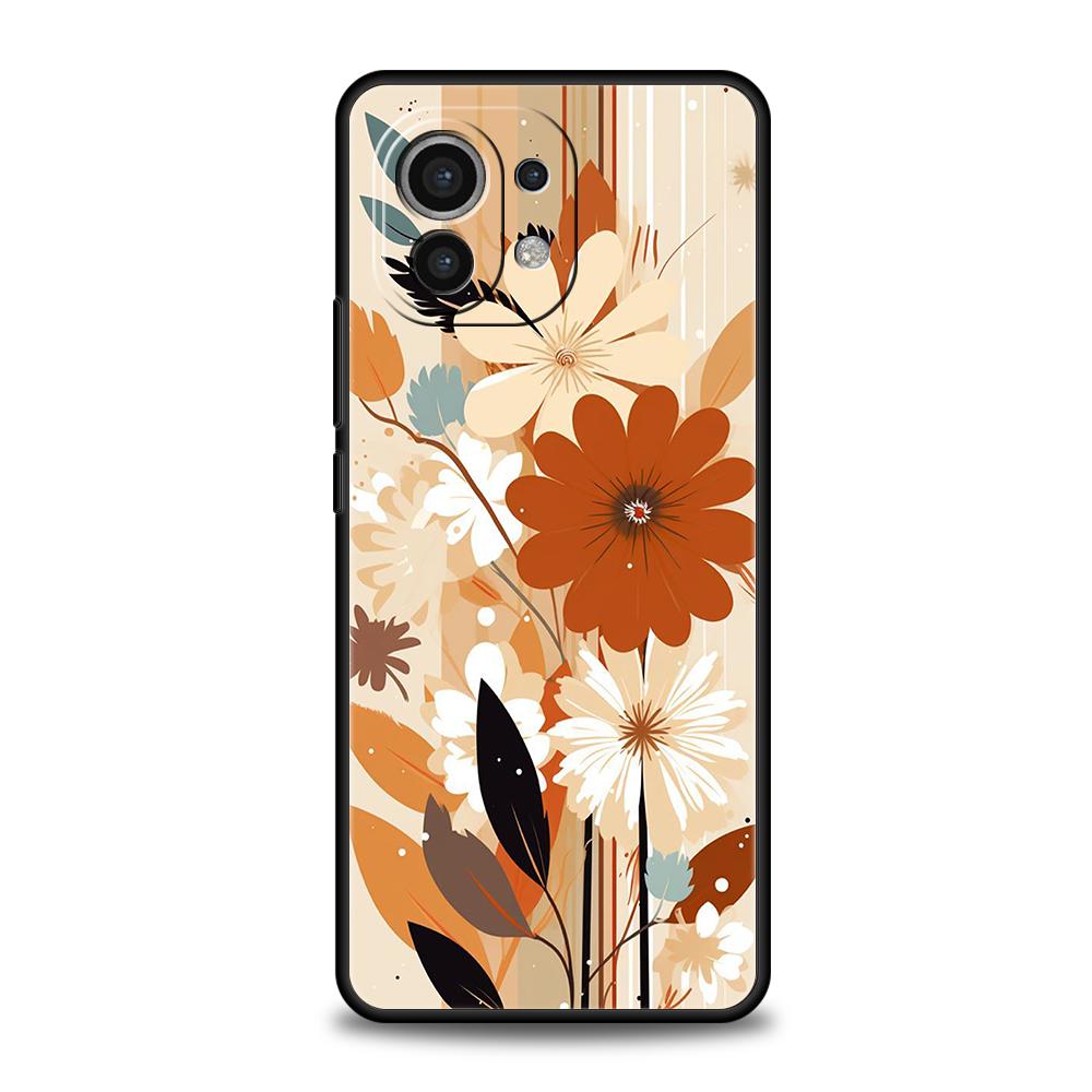Sunflower Phone Case for Xiaomi Mi 14 13 12 11 Ultra 13T 12T Poco C51 F3 F4 F5 X3 X4 NFC M3 Pro Lite 5G Silicone Cover Capas Bag
