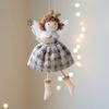 High Quality Cloth Angel Girl Pendant Red White Grey DIY Decor Christmas Doll Pendant Hanging Ornaments New Year Party