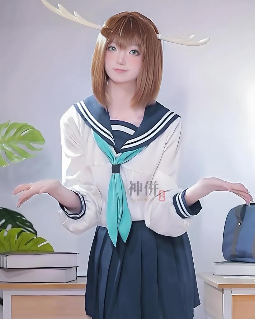 Good Shikanoko Noko Cosplay with Wig Tokyo Metropolitan Hinominami High School Shikanoko Noko Kokoshitantan Cosplay Costume Adult Costume Cultural