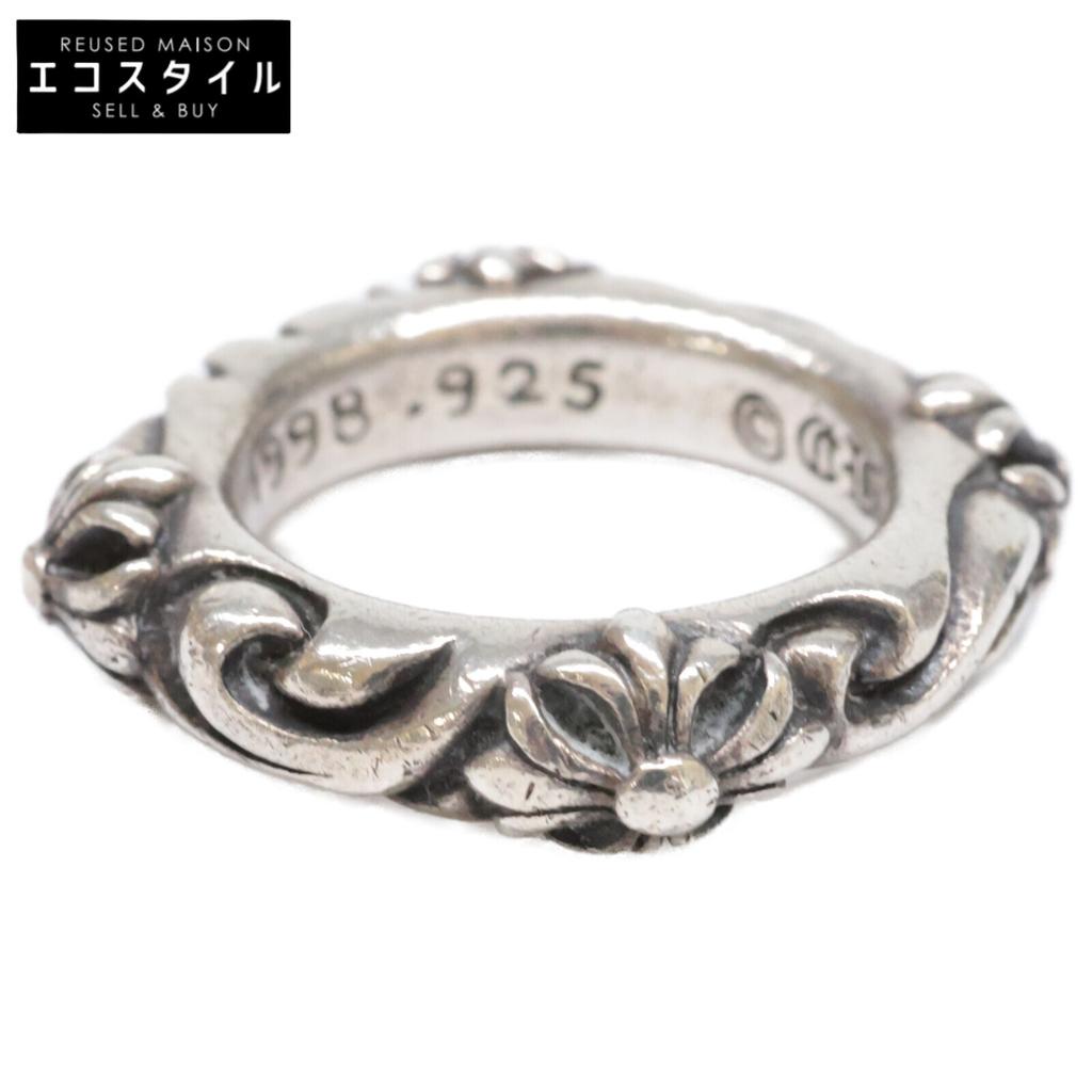 CHROME HEARTS 925 SBT Band Ring Ring SilverUsed