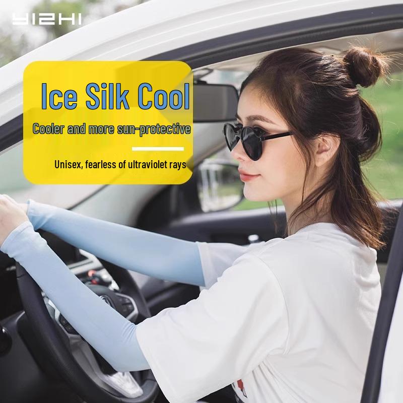 4 Paar Eisseide Sommer Sonnenschutz UV-Beständig Sport Armstulpen