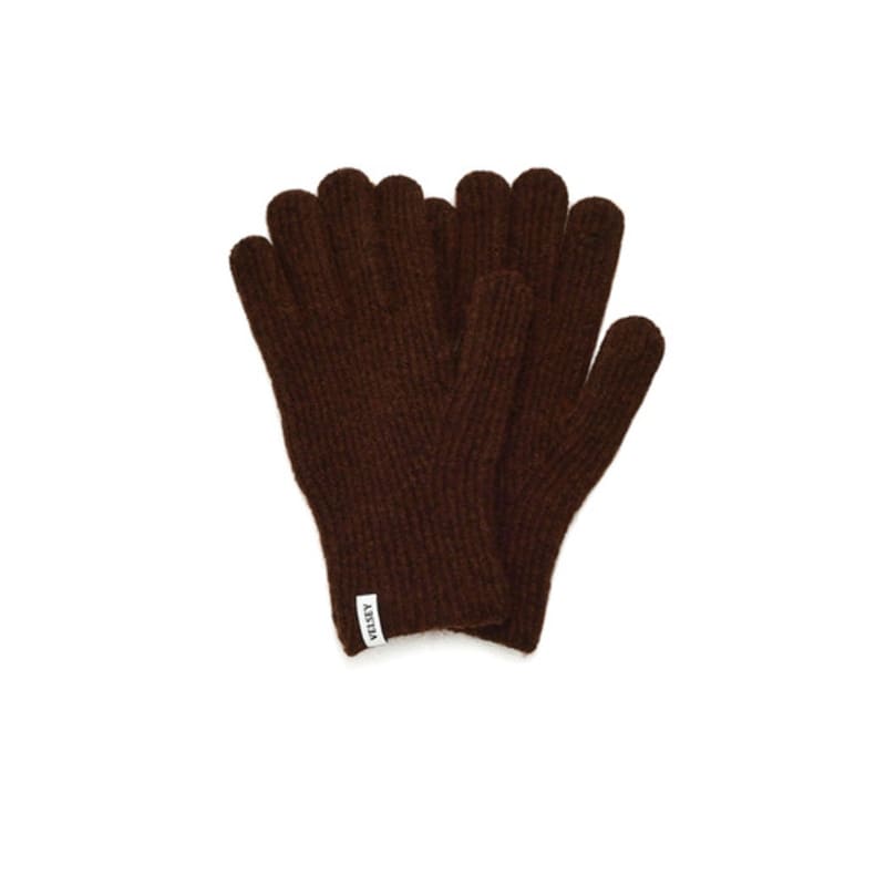 Velsey Wool Blended Classic Lip Glove [BROWN]