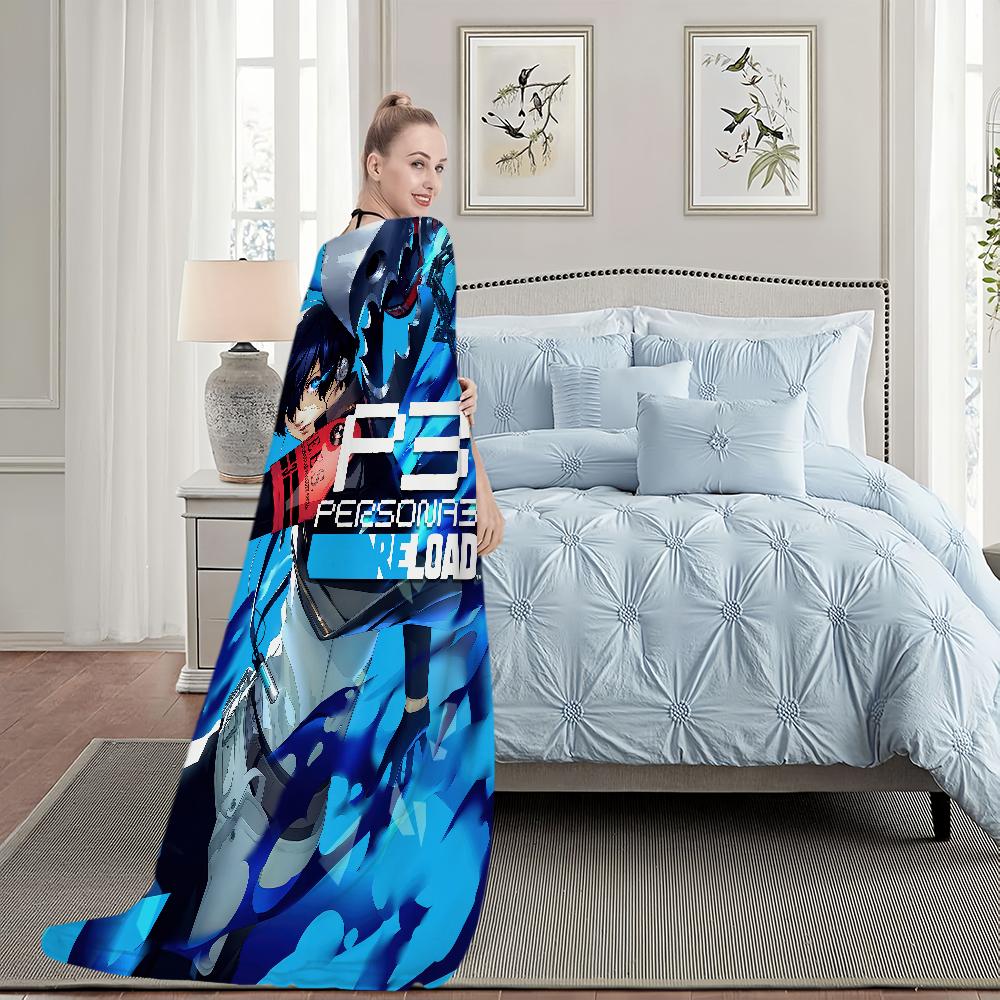 Spel Koel Deken Pluche Slaapbank Kleed voor Woon P-Persona 3 Reload Kamer Warm Kantoor Slaapkamer Verjaardag Huis Reizen Kinder Cadeaus