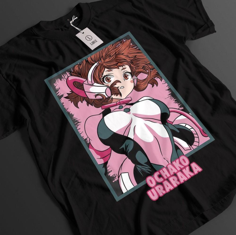 

My Hero Academia Shirt Ochaco Uraraka Tshirt Deku All Might Top MHA Unisex Tee XL