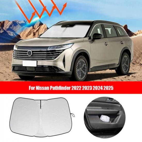 For Nissan Pathfinder -2025 ABS Front Windshield Sun Shade UV Sheild Cover