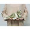Sanei Boeki Graceful Cat (Made in Japan) Kitten Miiya Munchkin Gray Standing Plush Toy, Total Length 21cm I-7552