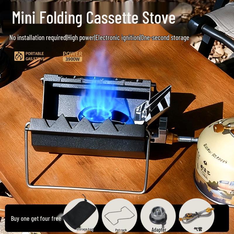 Улучшенная ветрозащитная походная кассетная плита для улицы Adapter