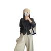 Simple Temperament Bow-tie Long-sleeved Knitted Cardigan Women's Casual Versatile Long-sleeved Jacket