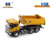 HUINA 1:50 Diecast Car Model Alloy Simulation Vehicle Die-Cast Dump Truck Bulldozer Backhoe Loader Excavator Toys Collectables