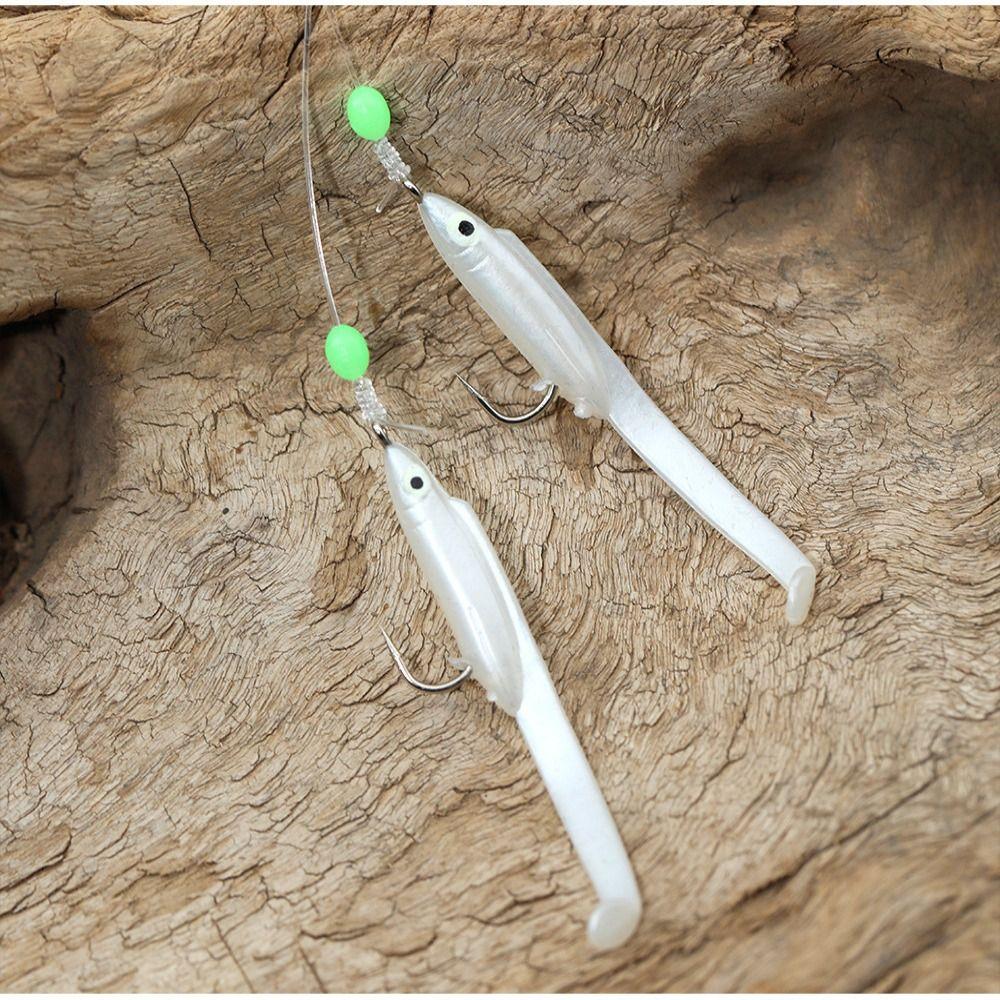 Mackerel Feathers Artificial Soft Bait Bass Lead Jig Head 2024 Fish Eel Lure