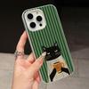 Cute Coffee Cat Jelly Double layer White Mobile Phone Case for iPhone 17 16 15 14 13 12 11 Air Pro Max Plus Protective
