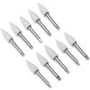 10pcs Dental Polishing Burs Low Speed Dental Grinding Polisher Burs Drill Bits Set Gray