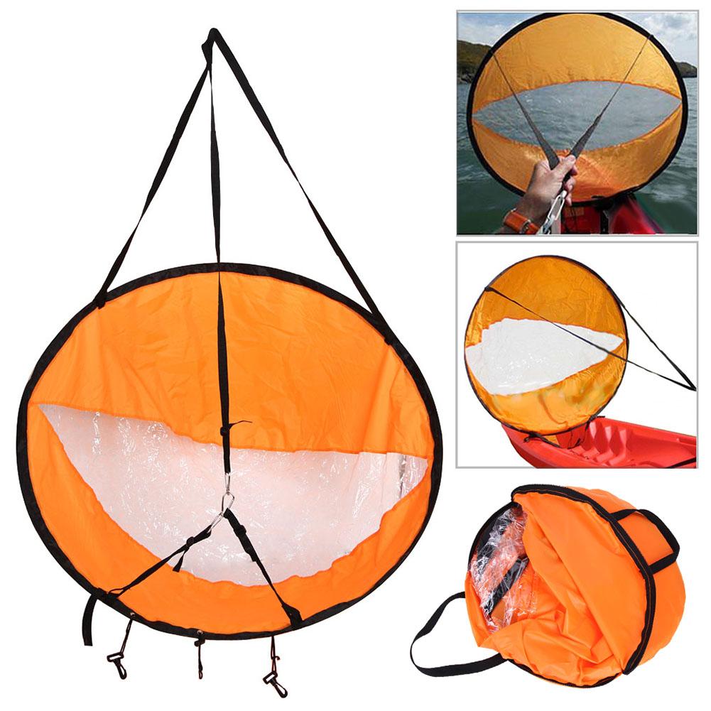 Portable Kayak Wind Sail Waterproof Nylon Cloth Sail Foldable Wind Sail For Kayak Canoe Water Sports Boat Accessories