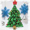 Yousheng The Naughty Tree Cheeky Christmas Ornament Green Tree Shaped Christmas Hanging Decor Funny Adults Posture Ornaments Gag Gifts for Couples