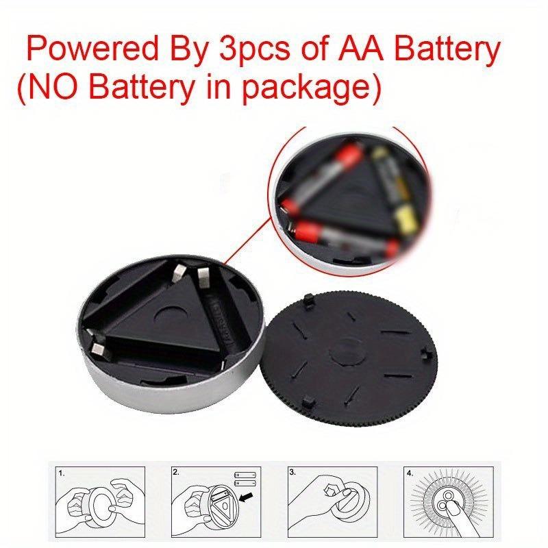 3 LED-Touch-Lichter, rund, kabelloses Nachtlicht für Schränke, Aufklebbare Leuchte für Flur, Badezimmer, Schlafzimmer, Küche, Treppe, Heimdekoration, Kunststoff