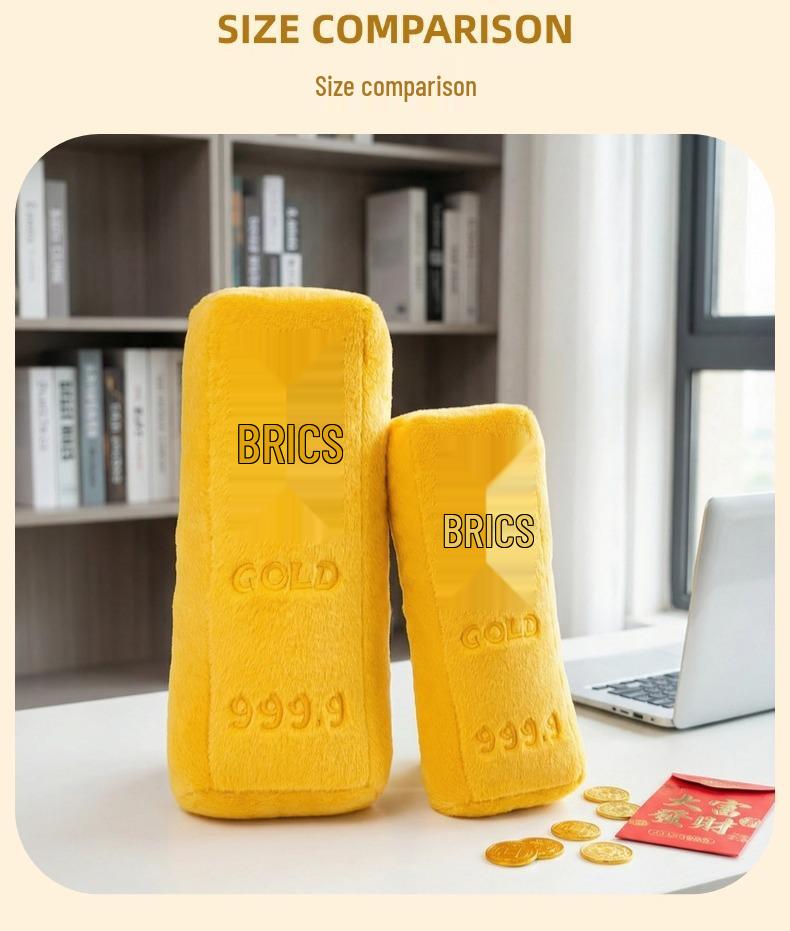 Gold 9999 Long Plush Cushion Doll - Claw Machine Gift