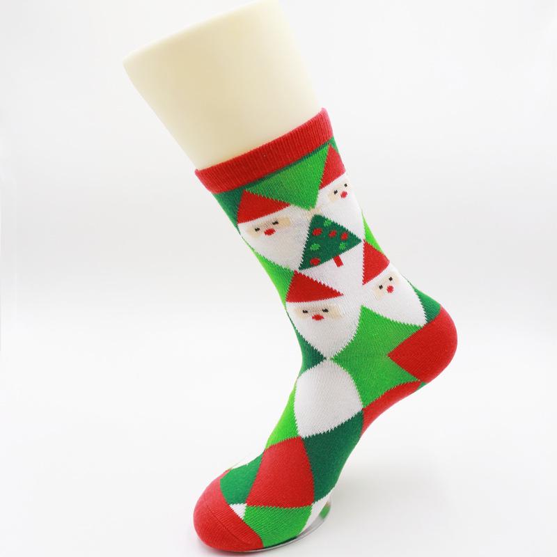 Holiday Cartoon Mid-Calf Women's Christmas Stockings Socks - Perfect New Year Gift In Red