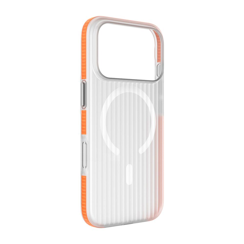 Corrugated Pattern Non-slip Hard PC Magnetic Case For For Iphone 17 Pro Max 16 1 14 13 12 For  Wireless Charge Cover