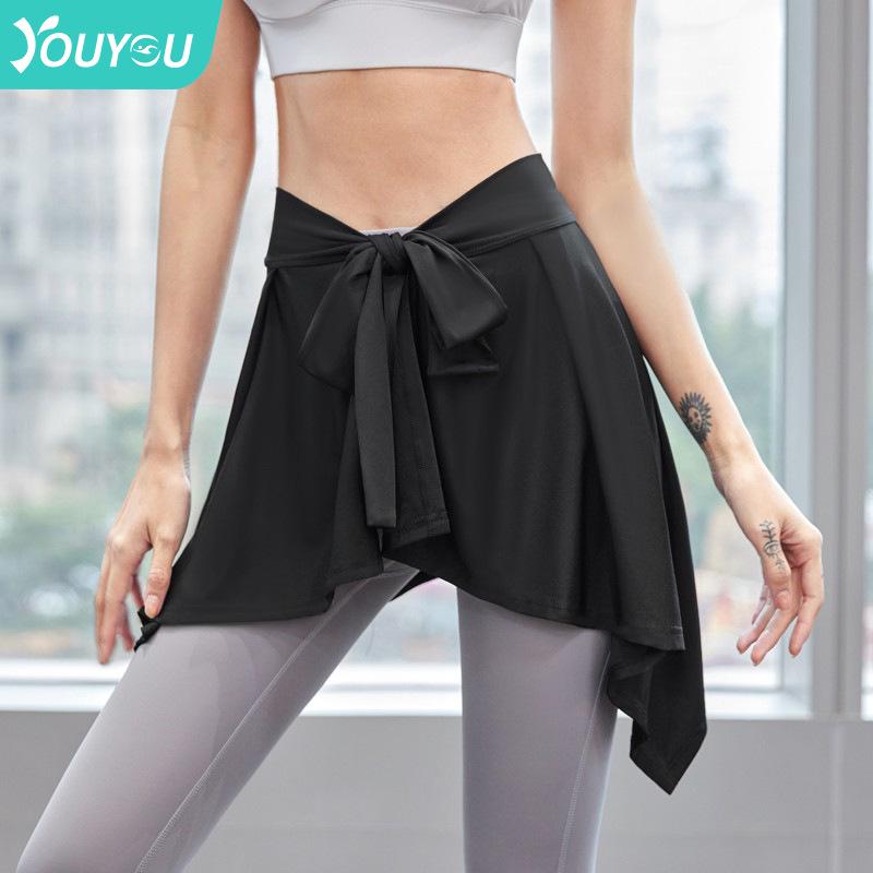 Women's Yoga Skirt with Hip-Cover and Anti-Exposure Design