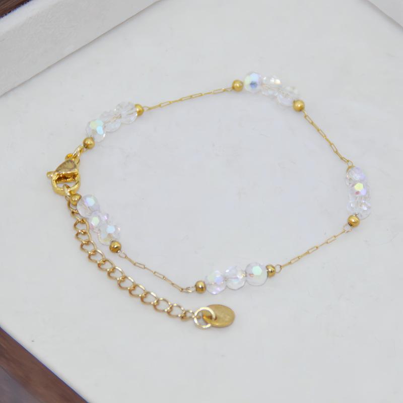 Wysokiej klasy stal nierdzewna naszyjnik z zielonymi cyrkoniami