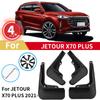4 pièces Garde-boue Pour JETOUR X70 PLUS Bavettes Roue Garde-boues Voiture Avant Arrière Ensemble d'Accessoires Protections Anti-éclaboussures Bavettes