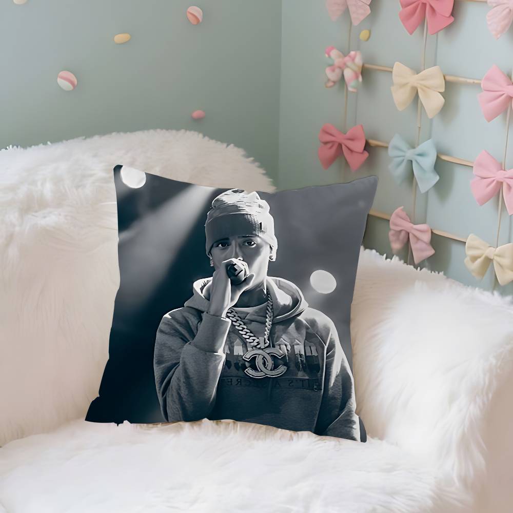 Central Cee Uk Rapper Case Plush Fabric Soft Pillowcase Double Sided Print Cushion Cover Household Gifts