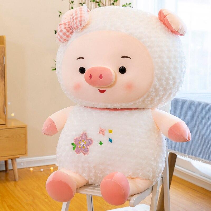 

45/60/70 см кавайные плюшевые игрушки-копилки, мягкие милые животные, свинья, плюшевая подушка, фантастический подарок на день рождения, День святого Валентина для девочки и ребенка 45cm