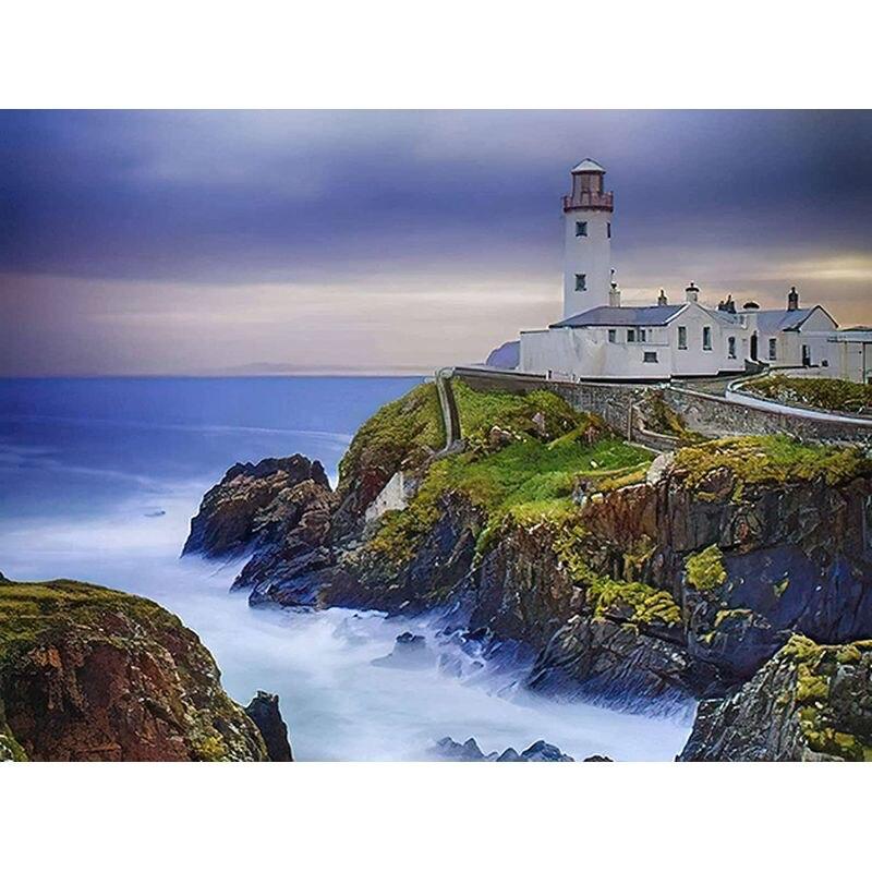 Vollbohrer Diamantmalerei Landschaft 5D DIY Vollrundbohrer Diamantstickerei Kreuzstichset Handarbeit handgefertigt