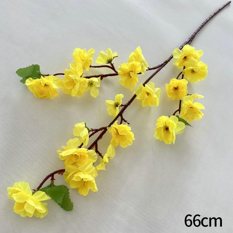 1/5pcs 66cm Sakura Artificial Flowers Bouquet Long Stem Garden Landscape Party Wedding Decor Fake Flowers Table Vase Ornament