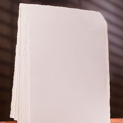 10pcs High Quality Cotton Watercolor Paper Hand-torn Edges A4/A5/A6 Painting Paper Medium-texture Drawing Paper Art Supplies