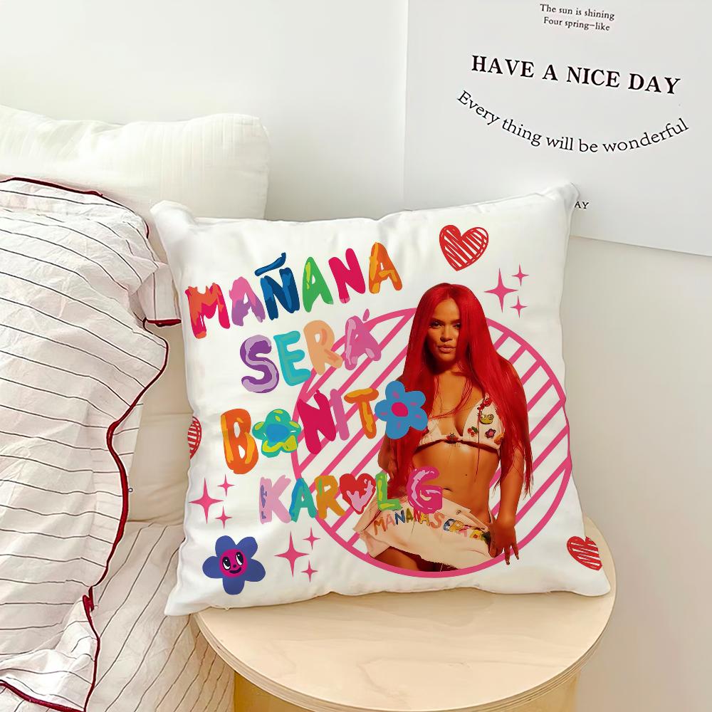 singer kKAROL G Carla Morrison Comfortable soft hogar pillowcase for Sofa Living Room Bed Home Decor Protective Covers