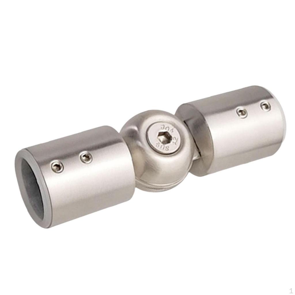 Corner Connector for Curtain Rods, Adjustable Angle, Universal Connection Bathroom Glass Doors,