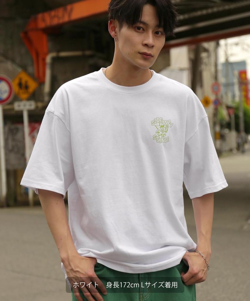 IMPROMES Casual SIDEWAYSTANCE Leaf Short Sleeve T-Shirt, Men's, Red